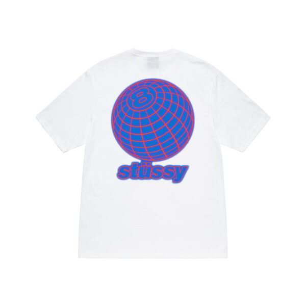 8 BALL GRID TEE WHITE