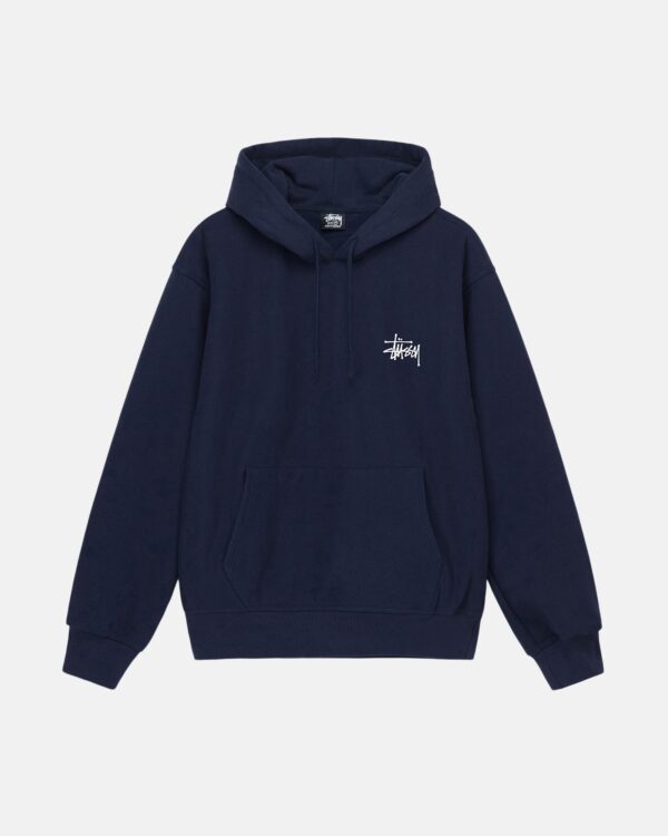 BASIC STUSSY BLUE HOODIE
