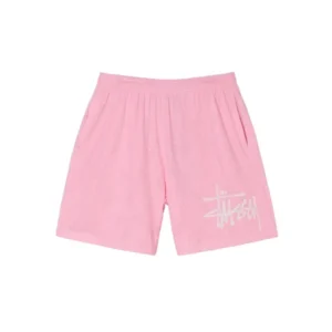 Stussy Big Basic Mesh Short Pink