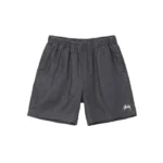Stussy Boxy Linen Short – Black