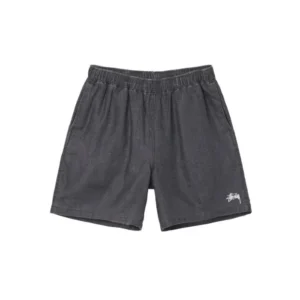 Stussy Boxy Linen Short – Black