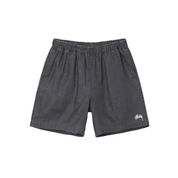 Stussy Boxy Linen Short – Black
