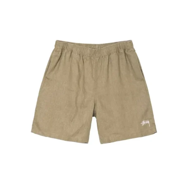 Stussy Boxy Linen Short – Brown