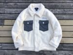 Stussy Logo Print Black-White Fleece Hoodie