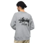 Stussy London Crewneck Sweatshirt grey