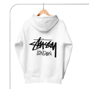 Stussy London Hoodie white