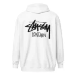 Stussy London Zip Up white