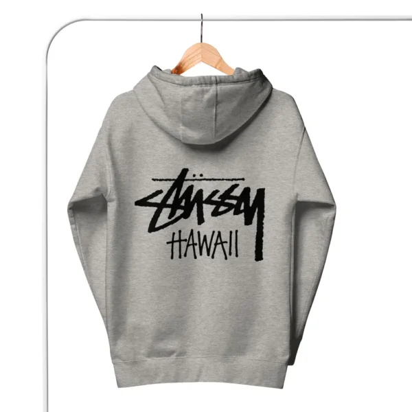 Unisex Stussy Hawaii Hoodie grey