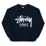Unisex Stussy Hawaii Sweatshirt navy