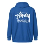 Unisex Stussy Honolulu fleece zip up hoodie