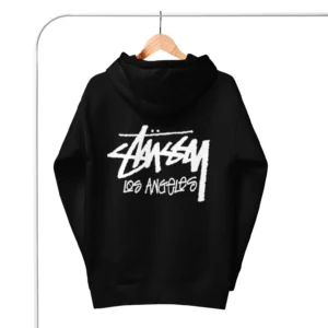 Unisex Stussy Los Angeles Hoodie black