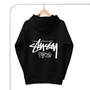 Unisex Stussy Paris Hoodie black