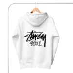 Unisex Stussy Seoul Hoodie white