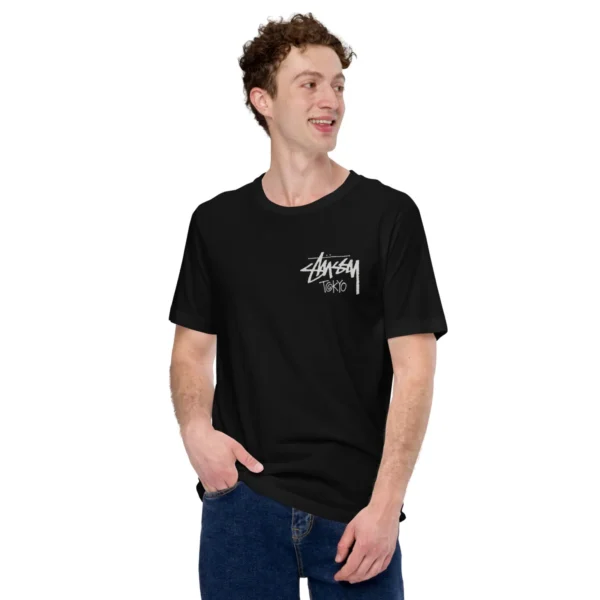 Unisex Stussy Tokyo t shirt black