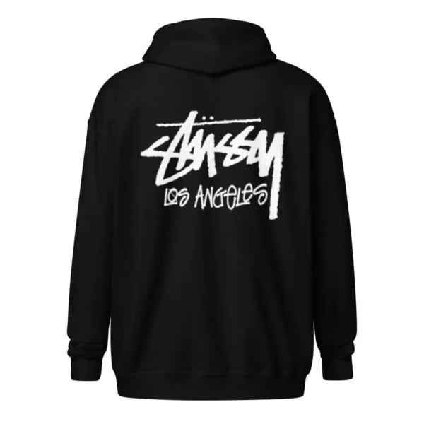 Unisex Stussy Los Angeles Zip up Hoodie